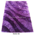 Polyester Silk Thick yarn with Design Rug